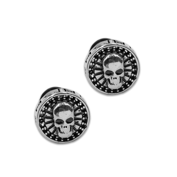 Edelstahl Ohrstecker "Totenkopf"