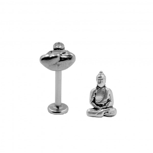 Labret aus Chirurgenstahl "Buddha"